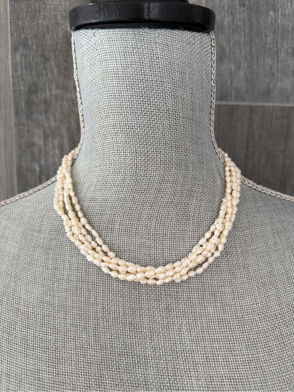 Vintage Freshwater Pearl & 14K Gold Necklace